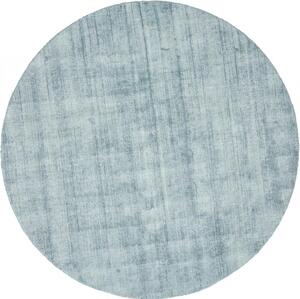 Covor rotund Jane, viscoza, albastru, 200 cm