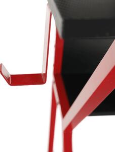 KONDELA Masă PC/masă de joc, roşu/negru, TABER