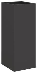 Jardinieră, negru, 32x29x75 cm, oțel laminat la rece