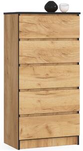 Comodă Keanu K60 5SZ (stejar craft). Promo -12%. 1152057