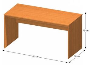 Birou, măsuţă, masă PC maro, 150 cm - TP109724