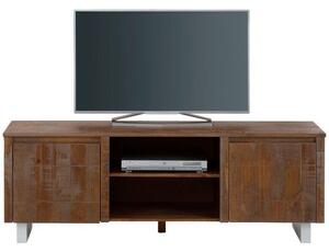 Comoda TV Industrial by Home Affaire, lemn masiv, 40 x 160 x 55 cm