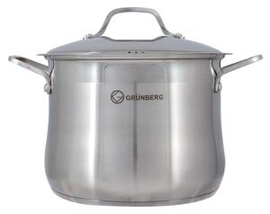 Oala din inox cu capac din inox 38 cm 30.8L Grunberg