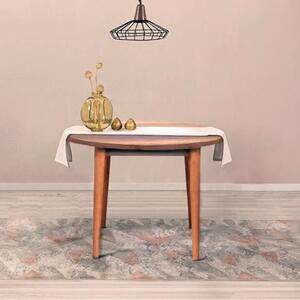 Masa bucatarie rotunda Brigitte, culoare nuc, 90 cm