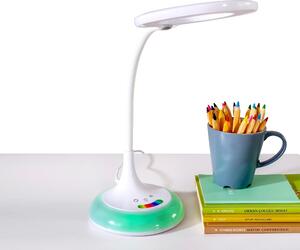 Lampa de birou pentru copii Rainbow White