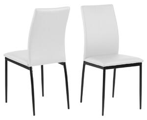 Set 4 scaune sufragerie Demina 53,5x43,5x91,5 cm Alb
