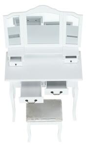 Măsuţă de toaletă cu scaun, alb, 80 cm - TP228277