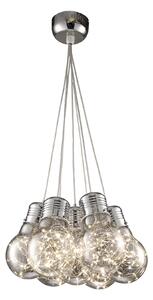 Suspensie bulbs sp7 fumuriu crom sticla metal 142008 led