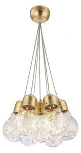 Suspensie bulbs sp7 transparent auriu sticla metal 142007 led