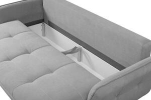Canapea extensibila 3 locuri gri inchis Largo