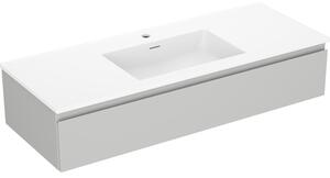 Mexen Orio, mobilier de baie 120 cm cu lavoar Otis, 1 sertar, gri mat/alb mat, 91A10-12023-1-BF62-W18M01