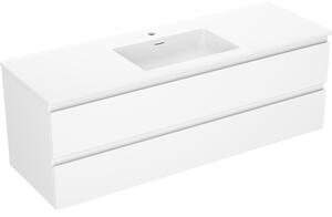Mexen Orio, mobilier de baie 140 cm cu lavoar Otis, 2 sertare, alb mat, 91A10-14047-2-BFF01-W18M01