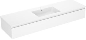 Mexen Orio, mobilier de baie 160 cm cu lavoar Otis, 1 sertar, alb mat, 91A10-16023-1-BF01-W18M01