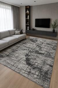 Covor Sufragerie Dormitor, Model Fayno 7146 691, Gri Antiderapant 80x150