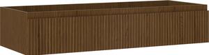 Mexen Rivel, mobilier de baie sub lavoar 120 cm, 1 sertar, canelat, nuc, 91A20-12023-1-BF86