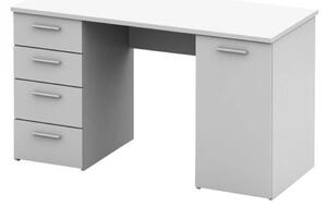 Birou, măsuţă, masă PC, alb, 137 cm - TP94884