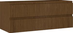 Mexen Rivel, mobilier baie 120 cm, 2 sertare, canelat, nuc, 91A20-12047-2-BFF86
