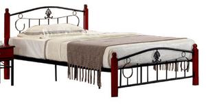 Cadru pat metal cu somieră, 140x200, MAGENTA