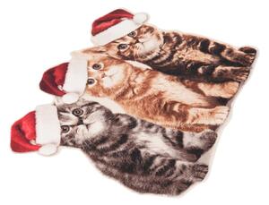 Covoraș intrare Hanse Home Christmas Cats Contour, 45 x 64 cm