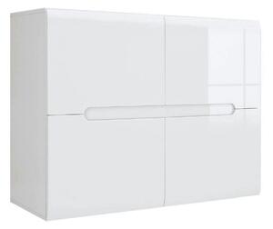Comoda AZTECA TRIO, alb, PAL, cu usi, 105x41x84 cm