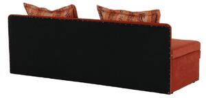 Canapea extensibila Sara 193 cm maro caramiziu