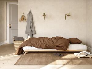 Pat din lemn masiv de pin cu somieră 90x200 cm Senza – Karup Design