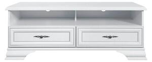 Comoda TV IDENTO, alb, PAL/MDF, 124x54x47 cm