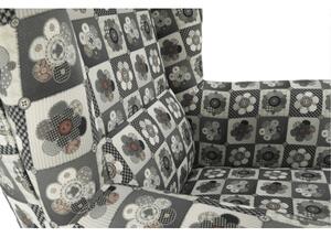 KONDELA Fotoliu, material textil în stilul patchwork N1, CHARLOT