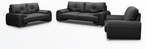 Set de canapele 3-2-1 negru Omega Lux