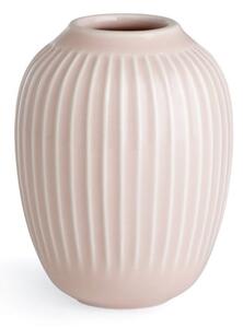 Vază din gresie Kähler Design Hammershoi, înălțime 10 cm, roz deschis