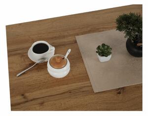 Măsuţă de cafea, stejar și negru, 110x60x45 cm - TP261526