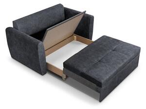 Canapea extensibila 2 locuri gri inchis Bella Lux