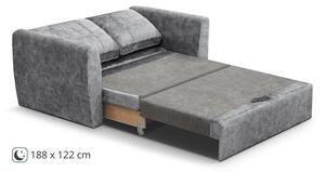 Canapea extensibila 2 locuri gri deschis Bella Lux