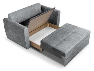 Canapea extensibila 2 locuri gri deschis Bella Lux
