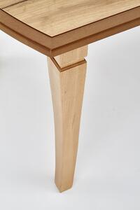 Masa extensibila din MDF si lemn de fag Frederic Oak, L160-240xl90xH74 cm