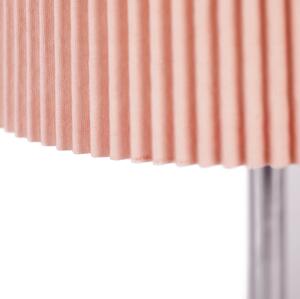 Lampă de masă, din metal / material textil roz, GAIDEN