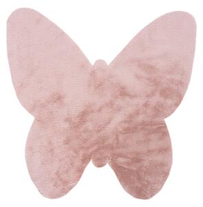 OBSESSION Covor luna 855 roz pudra fluture 86x86cm