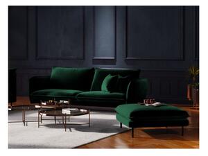 Canapea țesătură catifea Cosmopolitan Design Vienna, 160 cm, verde