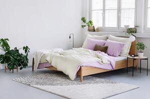 Lenjerie de pat din bumbac pentru o persoană Bonami Selection, 140 x 220 cm, mov lavandă