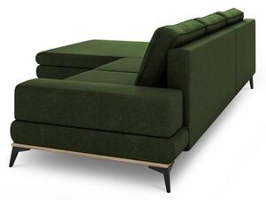 Colțar extensibil cu șezlong pe partea stângă, Windsor & Co Sofas Planet, verde smarald