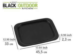 Tavă servire Wenko Black Outdoor Kitchen, negru
