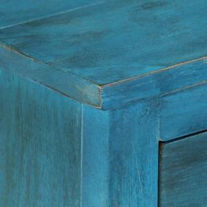 Noptiera, albastru, 40 x 30 x 50 cm, lemn masiv de mango - V246150V