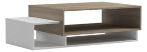 Masuta Cafea Derko PAL Finisaj Stejar Sonoma-Alb Dim 105x50x32 Cm