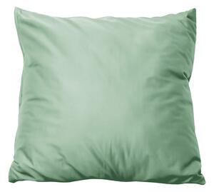 Față de pernă din satin de bumbac - Light green | 40 x 40 cm