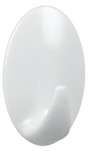 Set 2 cârlige autoadezive din plastic Metaltex Greg, alb