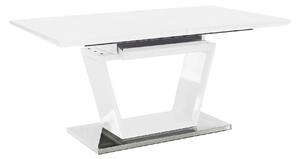 Masa extensibila PERAK, alb/crom, 160/220x90x76 cm