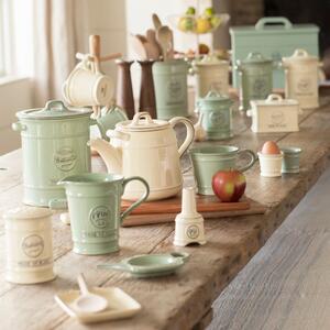 Suport din ceramică pentru plicuri de ceai T&G Woodware Pride Of Place, verde