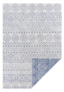 Covor exterior Ragami Circle, 200 x 290 cm, albastru - alb