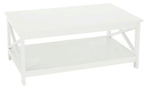 Masuta cafea EDRIA, alb, 87x55x37 cm