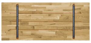 Blat masa, lemn masiv de stejar, dreptunghiular, 23mm 120x60cm - V245990V